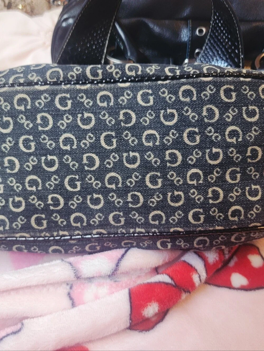 Y2k 2000s Era Vtg Monogram Baguette Purse Studded Guess  Clean Excellent